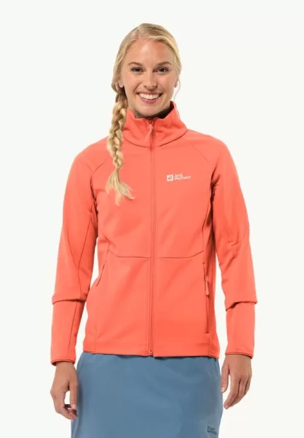 Alpgrat Fz Damen-Fleecejacke Digital Orange