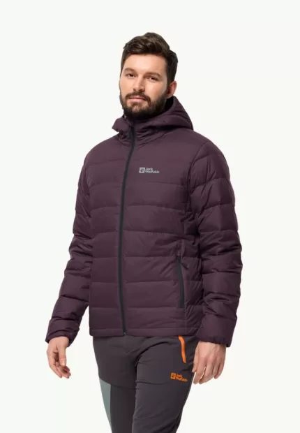 Ather Down Hoody M Rds Herren-Daunenjacke midnight plum