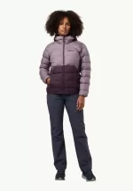 Ather Down Hoody W Rds Damen-Daunenjacke midnight plum