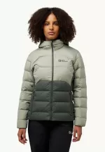 Ather Down Hoody W Rds Damen-Daunenjacke slate green