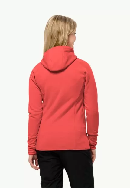 Baiselberg Hooded Fz Damen-Fleecejacke Vibrant Red