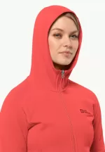 Baiselberg Hooded Fz Damen-Fleecejacke Vibrant Red