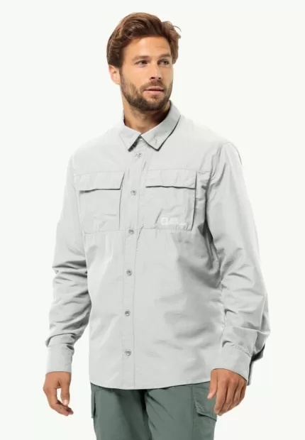 Barrier Ls Shirt Hemd mit Mückenschutz Herren Cool Grey