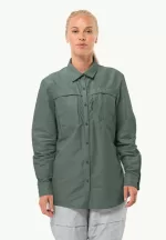 Barrier Ls Shirt Shirt mit Mückenschutz Damen Hedge Green