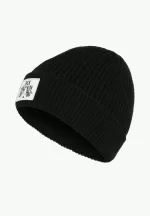 Beanie mit Abzeichen black