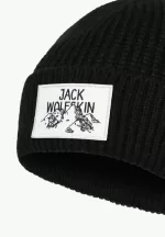 Beanie mit Abzeichen black