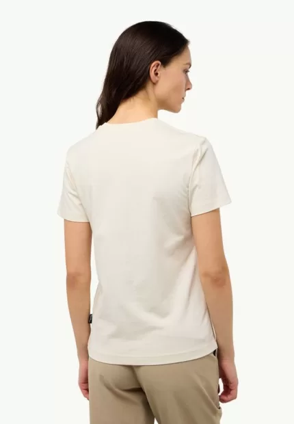 Bergblick T Damen-T-Shirt aus Bio-Baumwolle panna cotta