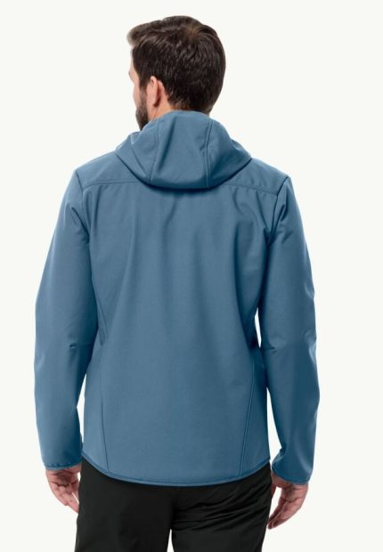 Bornberg Hoody Herren-Softshelljacke nature blue