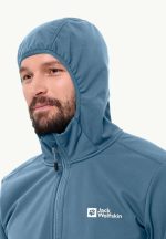 Bornberg Hoody Herren-Softshelljacke nature blue