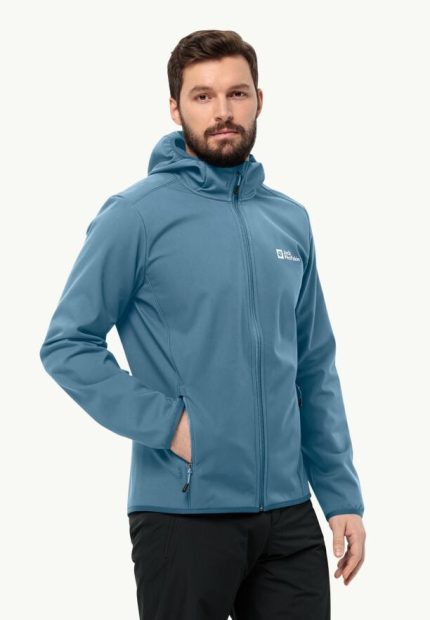 Bornberg Hoody Herren-Softshelljacke nature blue