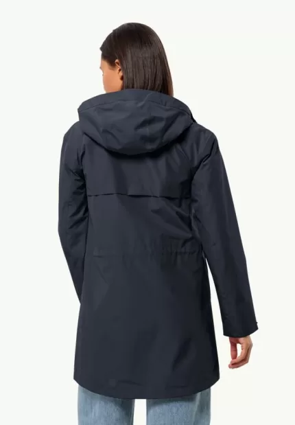 Cape West Coat Damen-Regenmantel night blue