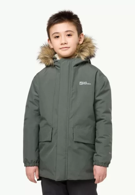 Cozy Bear Jacket Winterjacke für Kinder Slate green/slate green