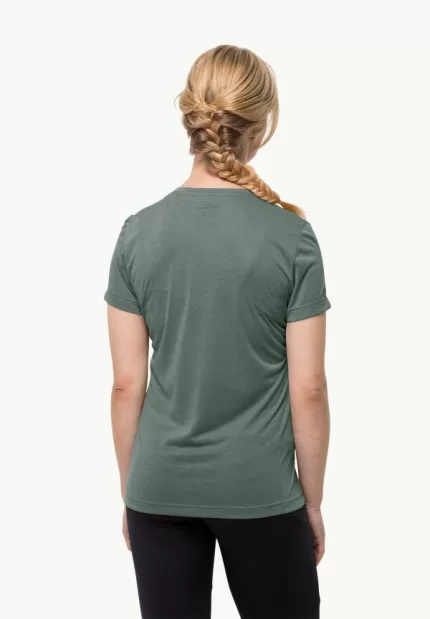 Crosstrail T Women Damen-Funktionsshirt Hedge Green