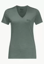 Crosstrail T Women Damen-Funktionsshirt Hedge Green