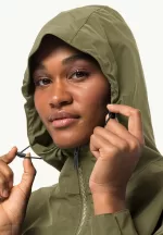 Dakar Parka Damen-Regenmantel Bay Leaf