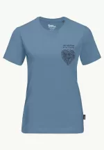 Entdecken Sie das Damen-T-Shirt aus Bio-Baumwolle von Heart T Elemental Blue