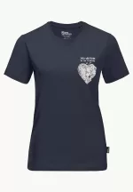 Entdecken Sie das Damen-T-Shirt aus Bio-Baumwolle von Heart T night blue