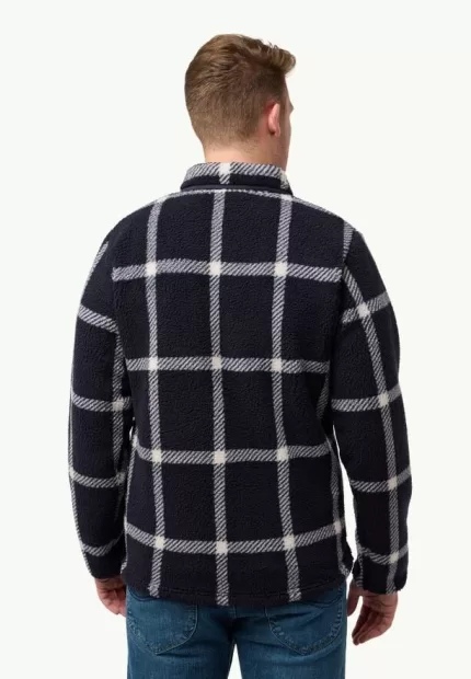 Felslicht Check Jkt Herren-Fleecejacke dark navy