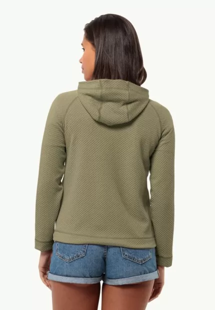 Fernweh Hooded Jkt Damen Fleecejacke Bay Leaf