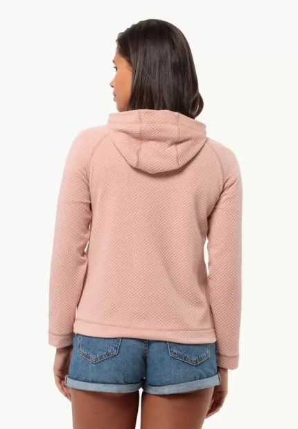 Fernweh Hooded Jkt Damen Fleecejacke Rose Dawn