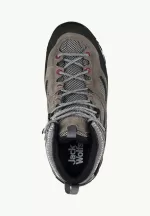 Force Crest Texapore Mid Wasserdichte Damen-Trekkingschuhe Tarmac Grey/Pink