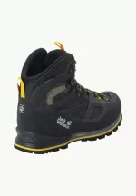 Force Crest Texapore Mid Wasserdichte Herren-Trekkingschuhe Black/Burly Yellow Xt