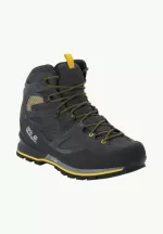 Force Crest Texapore Mid Wasserdichte Herren-Trekkingschuhe Black/Burly Yellow Xt