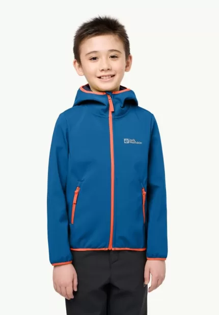 Fourwinds Jacket Kids Kinder-Softshelljacke crisp cobalt