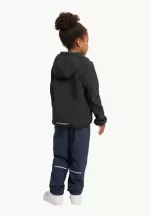 Fourwinds Jacket Kids Kinder-Softshelljacke granite black