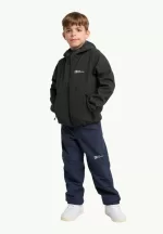 Fourwinds Jacket Kids Kinder-Softshelljacke granite black