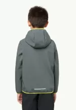 Fourwinds Jacket Kids Kinder-Softshelljacke slate green