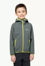 Fourwinds Jacket Kids Kinder-Softshelljacke slate green