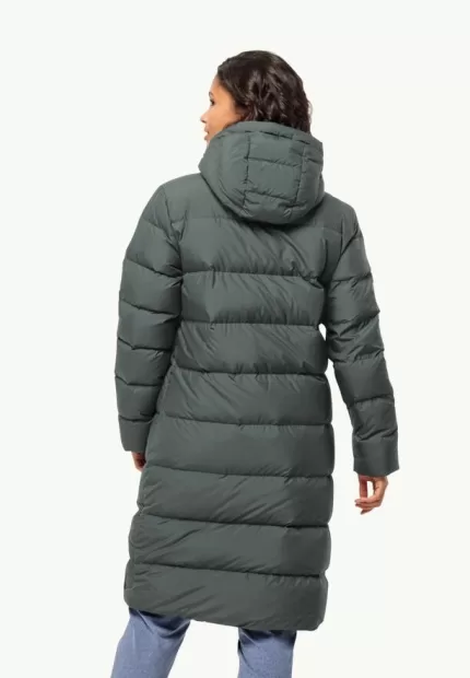 Frozen Palace Coat W Rds Damen-Daunenmantel slate green