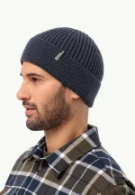 Gemütliche Beanie-Strickmütze night blue