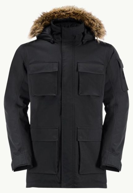 Glacier Canyon Parka Wasserdichter Wintermantel für Herren black