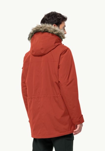 Glacier Canyon Parka Wasserdichter Wintermantel für Herren intense rust