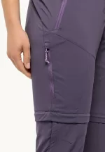 Glastal Zip Away Pants Softshell-Wanderhose für Damen Dark Grape