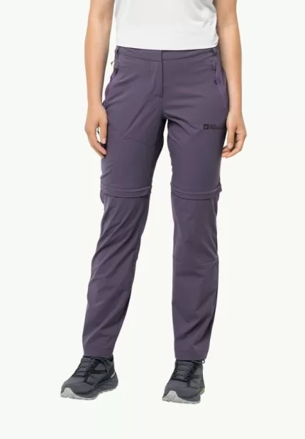 Glastal Zip Away Pants Softshell-Wanderhose für Damen Dark Grape