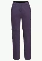 Glastal Zip Off Pants Zip-Off-Wanderhose für Damen Dark Grape