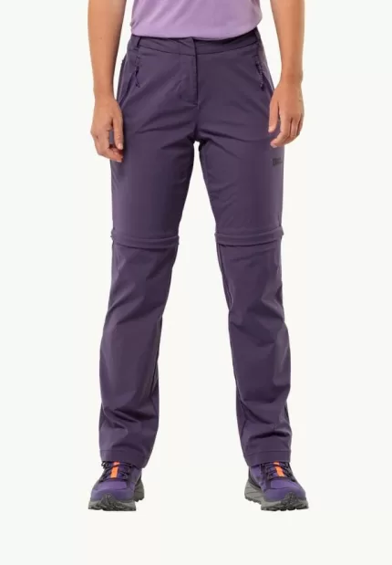 Glastal Zip Off Pants Zip-Off-Wanderhose für Damen Dark Grape