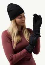 Gleam-Handschuhe. Winddichte Handschuhe black