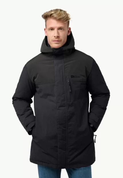 Gletschersee Parka Wasserdichter Herren-Wintermantel dark navy