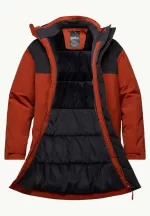 Gletschersee Parka Wasserdichter Herren-Wintermantel intense rust