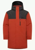 Gletschersee Parka Wasserdichter Herren-Wintermantel intense rust