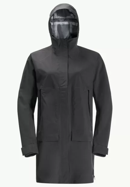 Goldgewann Parka Damen Regenjacke Phantom