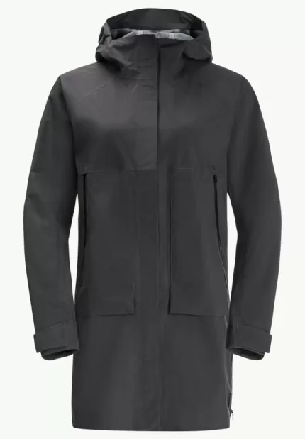 Goldgewann Parka Damen Regenjacke Phantom