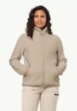 High Curl Jacket Damen-Fleecejacke anis