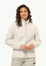 High Curl Jacket Damen-Fleecejacke panna cotta