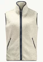 High Curl Vest Fleeceweste für Damen panna cotta