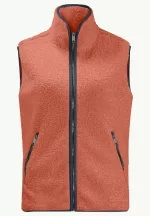 High Curl Vest Fleeceweste für Damen warm amber